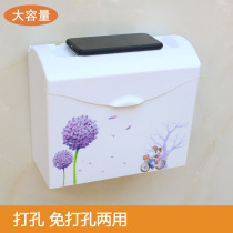 Brand new paper towel toilet toilet rectangular non-perforated toilet paper box plastic household straw paper box rack