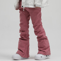 New professional snowboard pants slim windproof Waterproof warm slim snow pants double board ski pants for men and women