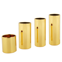 Guangdong factory folk ballad set guitar slide tube metal left hand 3 color guitar finger sleeve slider