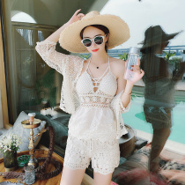 Swimsuit woman covered with slim retro conservative student Skirt Spa Holiday Swimsuit Split