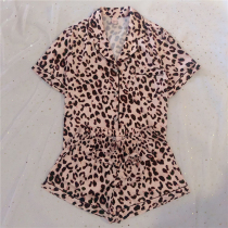 Spot European and American High Sensation True Silk Sleepwear Summer Women Feel BAO WELN Ice Silk Short Sleeve Shorts Vebestie Suits