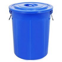 LAUTEE DD-YJ-E131 with cover metal handle large water bucket Industrial sanitation property trash can