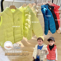 Chenchen mother autumn and winter childrens clothing boys down jacket thin boys short foreign-style coat childrens new vest