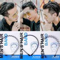 Mens headband Korean hipster back head Sports headdress wash hairclip headband hair cave boy hair card invisible hair hair