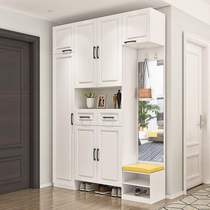 Entrance door Integral shoe cabinet Household door large capacity Simple modern entrance door cabinet Locker multi-function