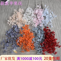 Wedding simulation flower apple flower hotel wedding ceiling Flower Wedding Hall decoration decoration fake flower small flower Flower Wenxin orchid