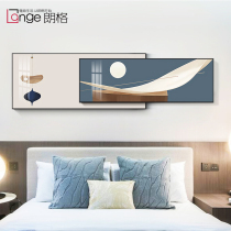 Modern simple atmospheric living room geometric sofa background wall decorative painting simple light luxury bedside painting wall hanging painting