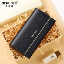 Women's Long Sophisticated Large Capacity Leather 2022 New Fashion Elegant Business Women's Wallet Thin Cowhide