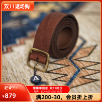 Made in Italy Andersons Handmade Mens Cowhide Cotton Unisex Square Buckle Belt Belt