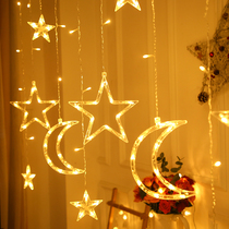 Christmas stars lighting small lights flashing lights string lights star bedroom room New year decoration Spring Festival layout