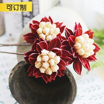 (Mountain Tree) Scorpion Beauty Rose Simulation Flower Pure Handmade Dried Flower Interior Decoration Simulation Flower Set