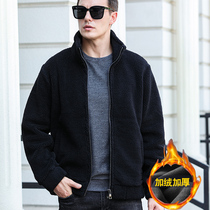 Jacket Men Shake Grain Suede Autumn Winter New Tide Standings Middle-aged Men Catch Suede Lamb Plush Knitwear Winters
