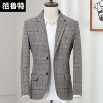 2020 new autumn and winter mens casual suit mens jacket single suit jacket middle-aged business autumn single West