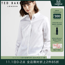 TED BAKER ladies workplace versatile simple solid color long sleeve shirt
