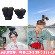  Costume wig Hair bag Fairy wig Hair bag Hanfu kimono skirt Costume modeling Wu Zetian Princess hair accessories bun