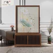 Modern minimalist Partition Screen Living Room Entrance Changing Shoes Cabinet New Chinese Style Entrance Door Hyun Closing Cabinet Home Decoration Seat Screen