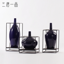 Shelf decoration Chinese classical porch decoration modern living room home soft storage tank model room decoration