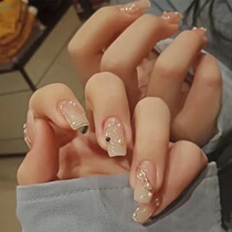 Yang Qian Tongan pearl fake nail patch Meicchia finished product detachable long section 2021 new wearable A piece of female