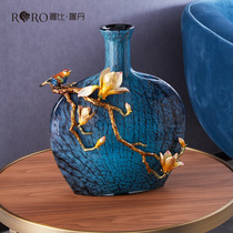 Robbie Rodin Qiong flower jade vase creative enamel flower set home decoration ornaments dried flower vase