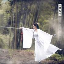 New condor heroes Xiaolong female costume White fairy costume Knight photography photo princess costume Tang costume Han costume performance