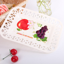 Fruit pot fruit plate plastic plate household dried fruit fruit 1 yuan a department store stalls supply white fruit plate