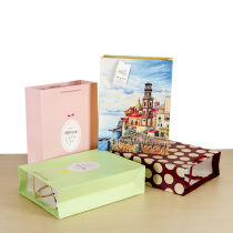 European fashion birthday gift bag carry paper bag clothing store packaging bag hard white cardboard handbag shopping bag