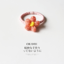 Sichuan wild hair small flower head rope female senior net red new cute Hairband Japanese and Korean temperament tie hair rope