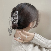 Super fairy pendant three-dimensional bow grab clip metal back of the head large hairclip sweet temperament hair catch hair card headgear