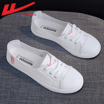 Huili womens shoes 2021 new shallow white shoes womens spring thin models Joker single shoes womens sports casual shoes