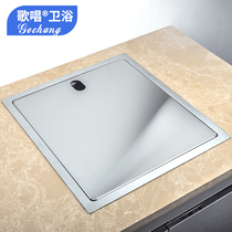 Kitchen invisible sink Hidden single groove handmade basin thickened 304 stainless steel sink inside the window sink small