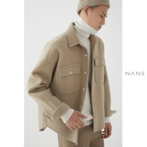 (NANS) big pocket shirt profile double-sided JACKET OVERSIZED WOOL JACKET