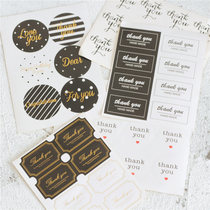 Creative literary love words hot gilding thanks blessing stickers with hand gift packaging baking Double Ninth Festival National Day stickers