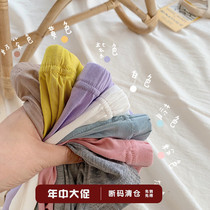 Girl Modale beat bottom pants spring and summer thin ice silk Childrens baby baby inside wearing pants 2022 New summer