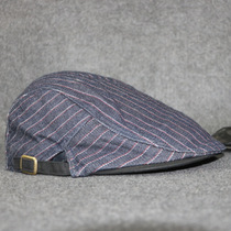 Art Youth Adjustable Duck Tongue Berets Male And Female Denim Cloth Stripes Casual Out