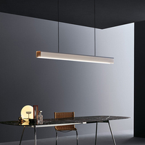 Nordic restaurant LED strip lights Creative personality office postmodern word minimalist dining table bar chandelier