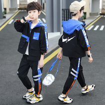 Childrens clothing boys set spring and autumn clothing 2021 New Spring Autumn sports Korean version of children children Foreign style two sets