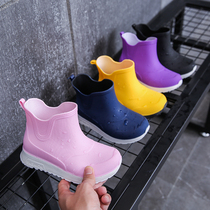 New Fashion Great Boy Rain Shoes Men And Women Soft-bottom 100 Hitch Anti-Slip Outdoor Fun Waterproof Shoes Kids Casual Comfort