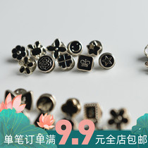 Button wooden buckle metal buckle sewn free buckle manual non-installation button anti-light buckle decorative buckle buckle invisible buckle