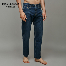 MOUSSY Vintage Mens 2021 Spring and summer new products old straight denim pants 025DSC11-4010