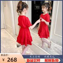 Girls Summer Snow spinning short sleeves Dress Sashimi Cake Dresses Children Skirt Baby Super Fairy Princess Dresses Girl