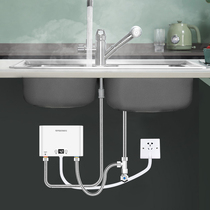 Small kitchen treasure Mini small instant electric water heater Household quick-heating hand washing kitchen under-table bathroom hot water treasure
