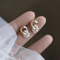 s925 Pure Silver Needle Earrings Woman 2021 New Natural Freshwater Pearl Earrings Delicate And Elegant Earmy Accessories 100 hitch