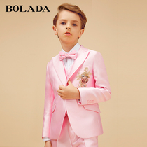  bolada childrens suit suit Boys middle and large childrens small suit dress casual catwalk performance suit suit handsome