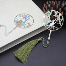 Chinese style metal bookmarks creative hipster ancient style cultural creation fan bookmarks Teachers Day gifts for students