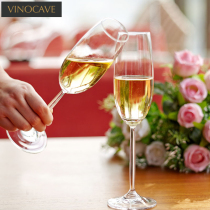 Vinocave vinokaf unleaded crystal champagne glass wine glasses household goblet sparkling wine cup holder set