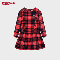 Levis Levis Dress Girl Dress Girl Skirt Spring New Spring Autumn Children Princess Dresses Dress Foreign Air Dress