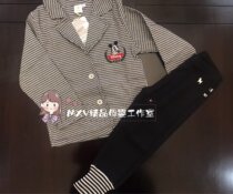 Export pure Y children Spring and Autumn New coat thousand bird grid q small suit mens baby suit small coat