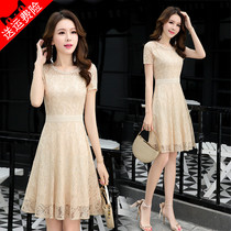 2021 Fashion big code Retro high-end middle and long style Temperament Celebrities womens clothing High level Sensation Casual Goddess Van