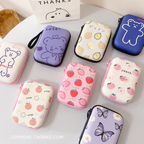 Cartoon Data Line Phone Headphones Closeout Bag small mini-mounted headphones Small Bags U Pan U Shield Finishing Zero Wallets