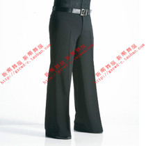 New men adult Latin dance under modern dance pants national standard dance competition performance clothing wide leg pants K001